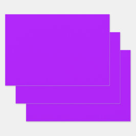 Hoja De Papel De Regalo Color sólido púrpura púrpura eléctrico