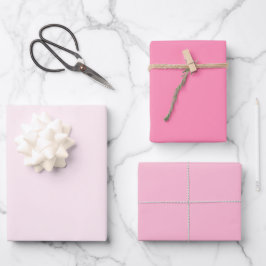 Hoja De Papel De Regalo Color sólido rosa rosa rosa rosa suave color blanc