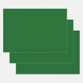 Hoja De Papel De Regalo Color sólido verde de los pinos del bosque