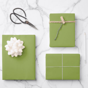 Hoja De Papel De Regalo Color sólido verde limón moderado