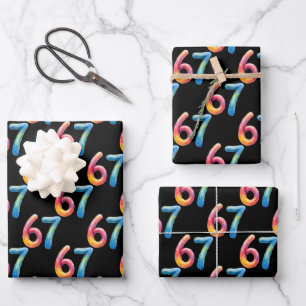 Hoja De Papel De Regalo Colores Brillantes 67 Sin Significado Alguno Negro