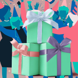 Hoja De Papel De Regalo Colores de Moda - Color Verde Menta - Liso