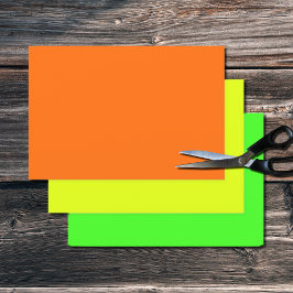 Hoja De Papel De Regalo colores de neón sólido