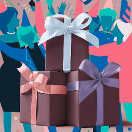 Hoja De Papel De Regalo Colores de tendencia - Color del vino rojo oscuro