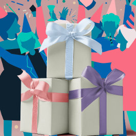 Hoja De Papel De Regalo Colores de tendencia - Color gris plateado claro