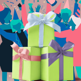 Hoja De Papel De Regalo Colores de tendencia - Color verde primavera - sól