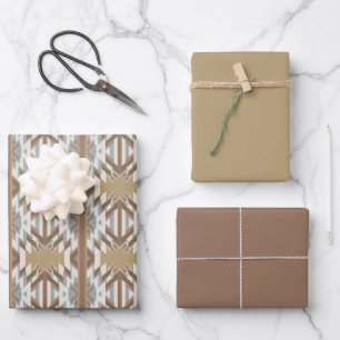 Hoja De Papel De Regalo Colores del Desierto del Sudoeste Americano Diseño