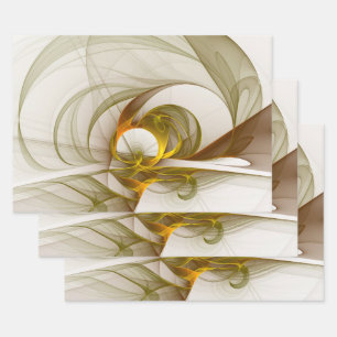 Hoja De Papel De Regalo Colores metálicos preciosos abstractos modernos fr