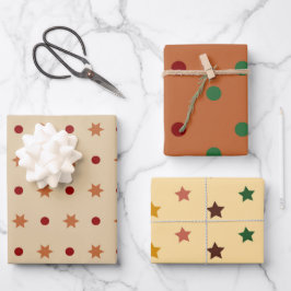 Hoja De Papel De Regalo Colores modernos de Acción de Gracias conjunto de 