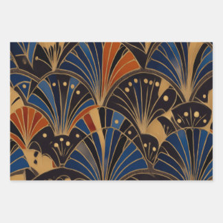 Hoja De Papel De Regalo Colorful Art Deco