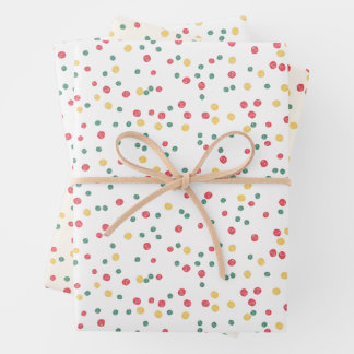 Hoja De Papel De Regalo Colorful Confetti Dots