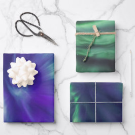 Hoja De Papel De Regalo Coloridas Luces del Norte