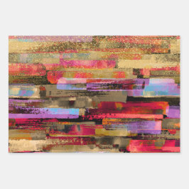 Hoja De Papel De Regalo colorido Abstracto y brillo