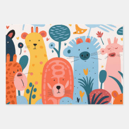 Hoja De Papel De Regalo Colorido giftwrap infantil