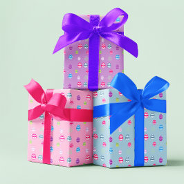 Hoja De Papel De Regalo Colorido patrón de huevo de Pascua