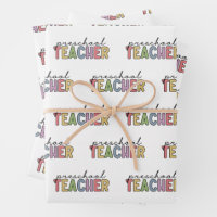 Colorido profesor de preescolar
