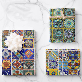 Hoja De Papel De Regalo Colorido Tile Captura De Impresión Bajo Demanda