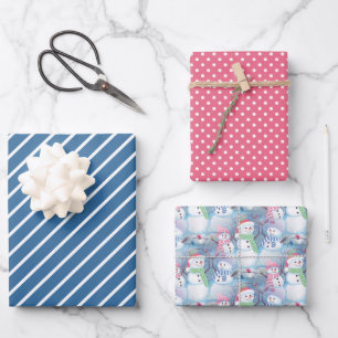 Hoja De Papel De Regalo Colorido y divertido patrón de arte de los hombres