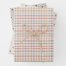Hoja De Papel De Regalo Coloridos Navidades modernos
