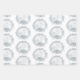 Hoja De Papel De Regalo Combinar n coincidir Aves Nest Nombre personalizad