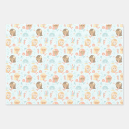 Hoja De Papel De Regalo Composición de fiesta de cumpleaños con tema de Si