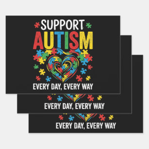 Hoja De Papel De Regalo Conciencia del autismo