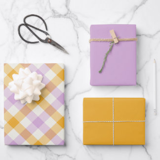Hoja De Papel De Regalo Coneflower Gingham