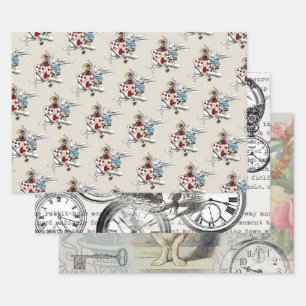 Hoja De Papel De Regalo Conejo Blanco Alice en el País de las Maravillas C