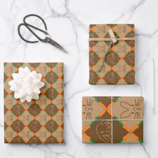 Hoja De Papel De Regalo Conejo conejo conejo