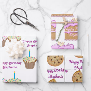 Hoja De Papel De Regalo Confecciones de cumpleaños