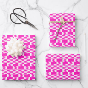 Hoja De Papel De Regalo Conjunto de 3 Kentes Rosa Fuchsia