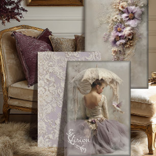 Hoja De Papel De Regalo Conjunto de baldosas de bailarina de Lilac Reverie