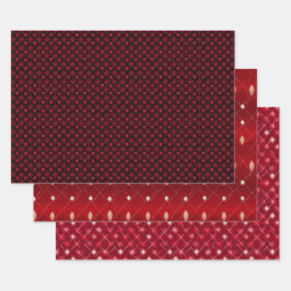 Hoja De Papel De Regalo Conjunto de patrones de estilo de argla moderno de