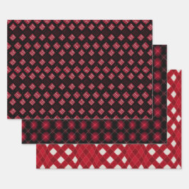 Hoja De Papel De Regalo Conjunto de patrones de estilo de argla moderno de