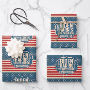 Hoja De Papel De Regalo Conmemoración de la 59ª Inauguración de Biden Harr