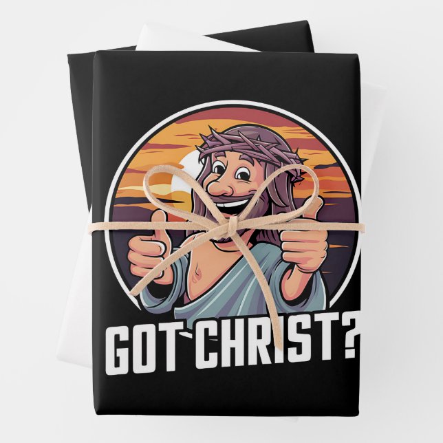 Hoja De Papel De Regalo Consiguió a Buddy un Cristo Navidades Jesús Religi (In situ)