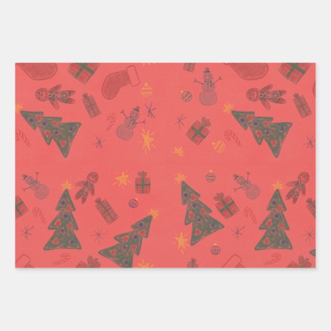 Hoja De Papel De Regalo Construction wrapping paper (Anverso)