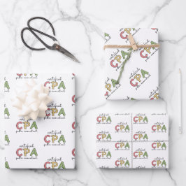 Hoja De Papel De Regalo Contador público certificado por CPA