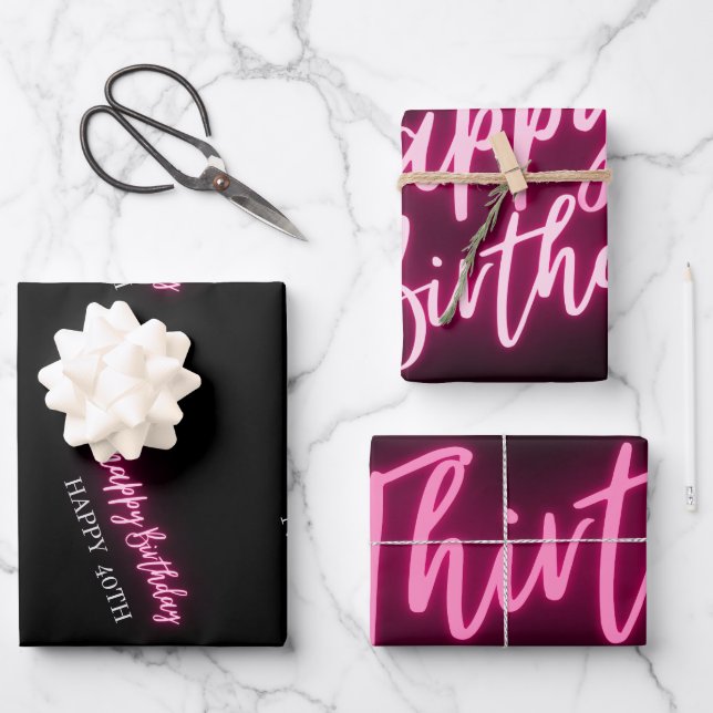 Hoja De Papel De Regalo Conversación moderna 30 para mí Personalizado 30 F (Anverso)