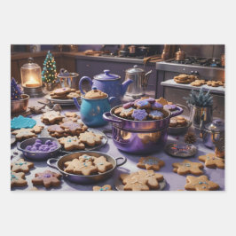 Hoja De Papel De Regalo Cookie de navidades