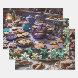 Hoja De Papel De Regalo Cookie de navidades