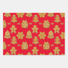 Hoja De Papel De Regalo Cookies de Gingerbread