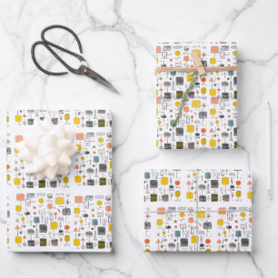 Hoja De Papel De Regalo cool Mid Century Modern