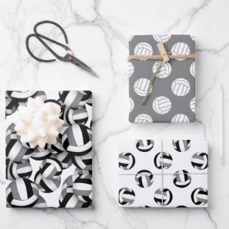 Hoja De Papel De Regalo coordinación de conjuntos de patrones de voleibol 