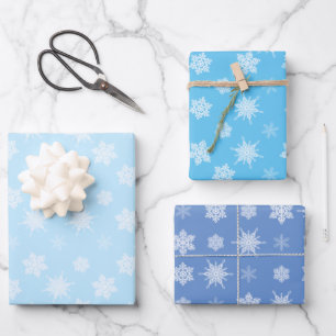 Hoja De Papel De Regalo Copos de nieve