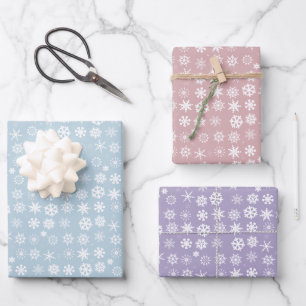 Hoja De Papel De Regalo Copos de nieve