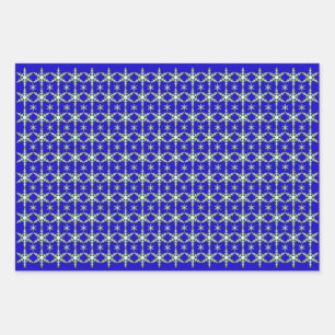 Hoja De Papel De Regalo Copos de nieve a medianoche