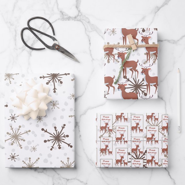 Hoja De Papel De Regalo Copos de nieve dorados (Subido por el creador)