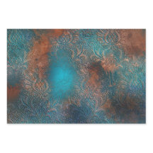 Copper Patina Rustask Damask
