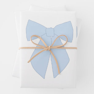 Hoja De Papel De Regalo Coqueta de barro azul